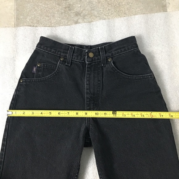 SOLD! Vintage Riders High Rise Jeans Black 22” Waist - Picture 12 of 16